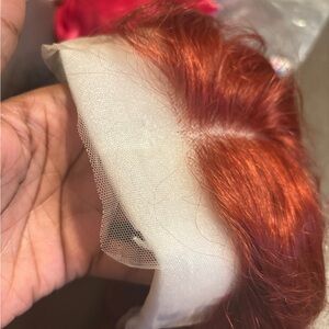 Human hair lace front wig